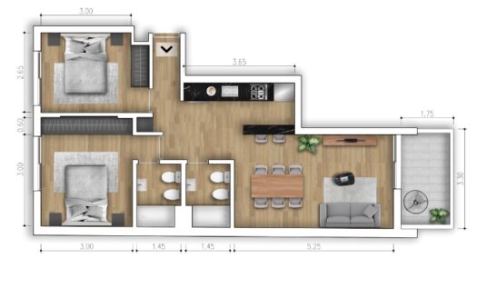 Mitre 300 5°